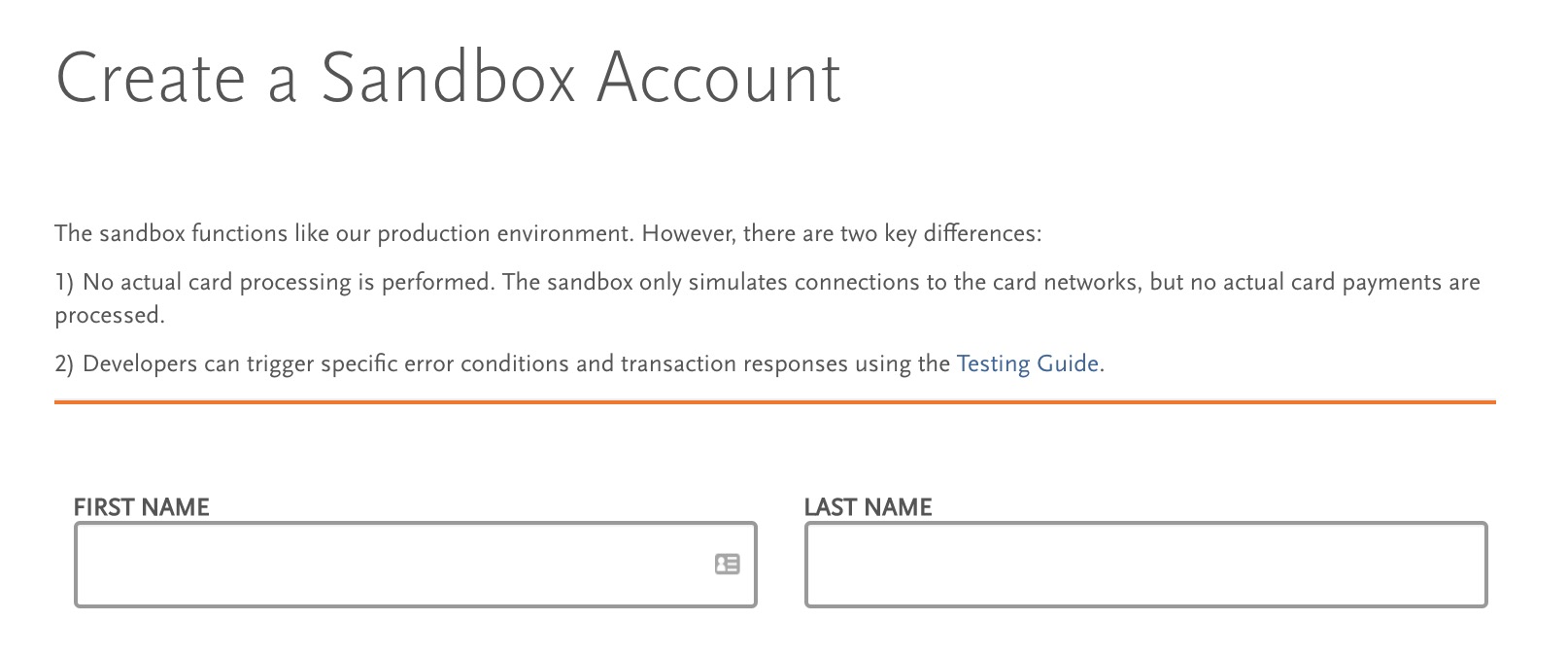 How to setup Sandbox account in