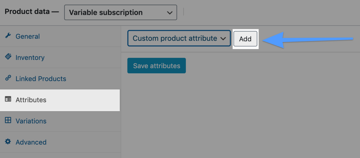 Variable-Subscription-Product-WooCommerce-dashboard-Products-Product-Data-Variable-Subscription-Attributes-Add-2048x533