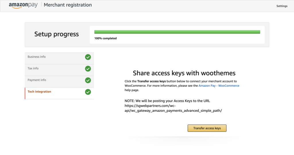 amazon-merchant-transfer-access-keys