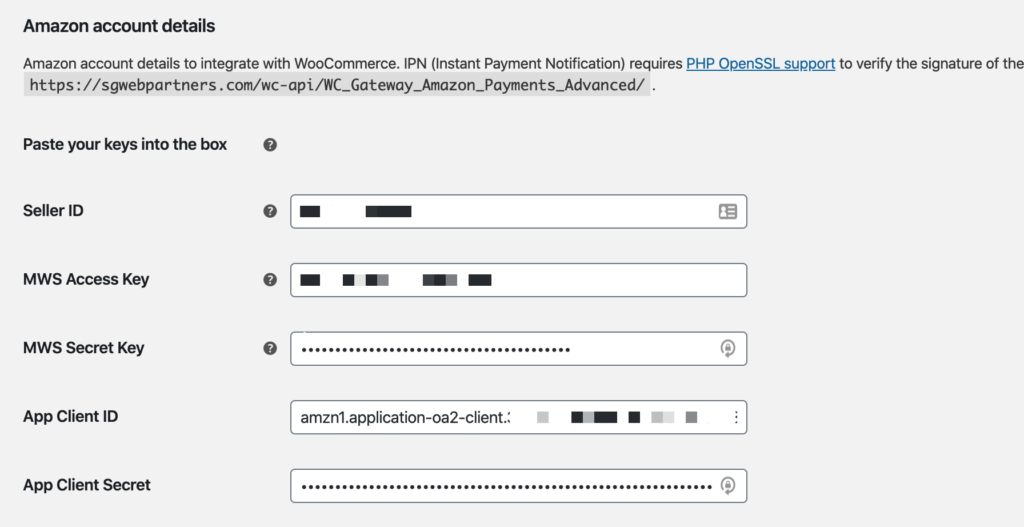 amazon-pay-woocommerce-keys