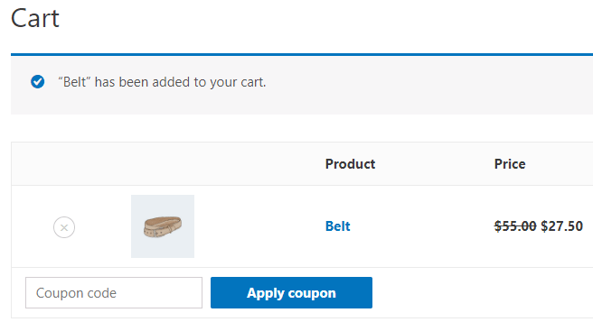 Cart discount