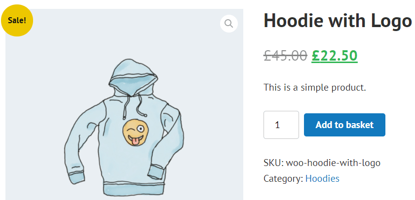 Hoodie with logo frontend