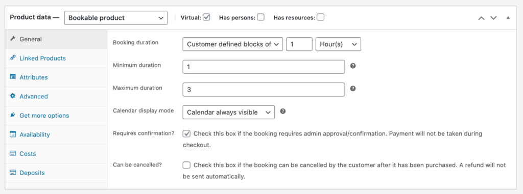 customer defined blocks